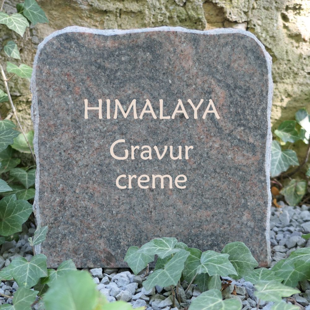 Granit Himalaya / Gravur creme 